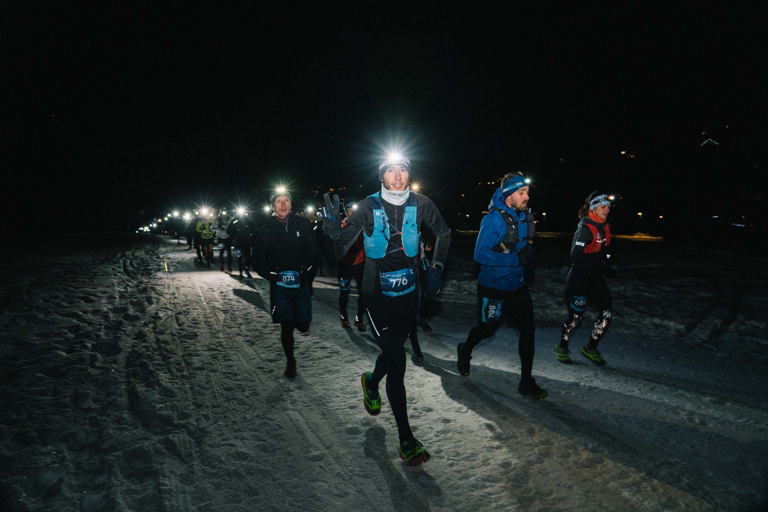 trail sous la neige